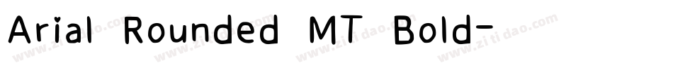 Arial Rounded MT Bold字体转换